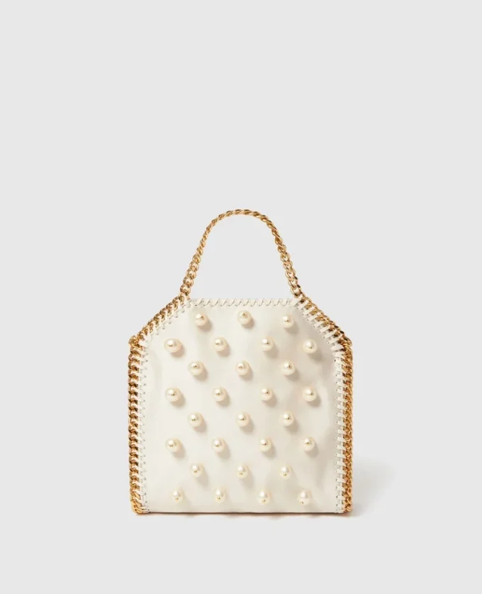 Falabella Vegan Pearl Tiny Tote Bag Falabella Vegan Pearl Tiny Tote Bag