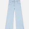 Flared Light Wash Denim Jeans Flared Light Wash Denim Jeans