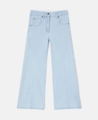 Flared Light Wash Denim Jeans