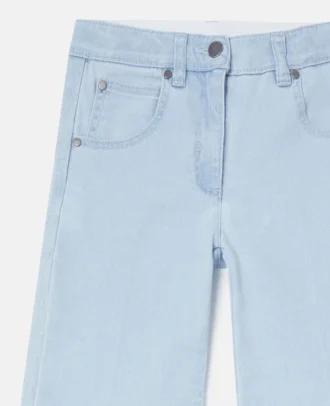 Flared Light Wash Denim Jeans