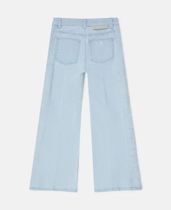 Flared Light Wash Denim Jeans Flared Light Wash Denim Jeans