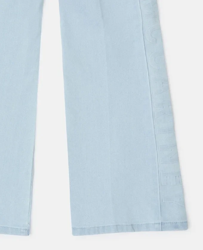 Flared Light Wash Denim Jeans Flared Light Wash Denim Jeans