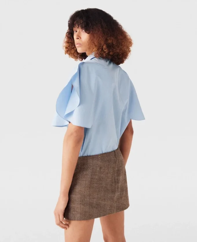 Flared Short Sleeve Shirt Flared Short Sleeve Shirt