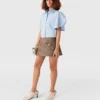Flared Short Sleeve Shirt Flared Short Sleeve Shirt