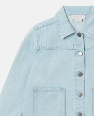 Floral Embroidered Denim Jacket Floral Embroidered Denim Jacket