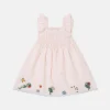 Floral Embroidered Linen-Blend Dress Floral Embroidered Linen-Blend Dress