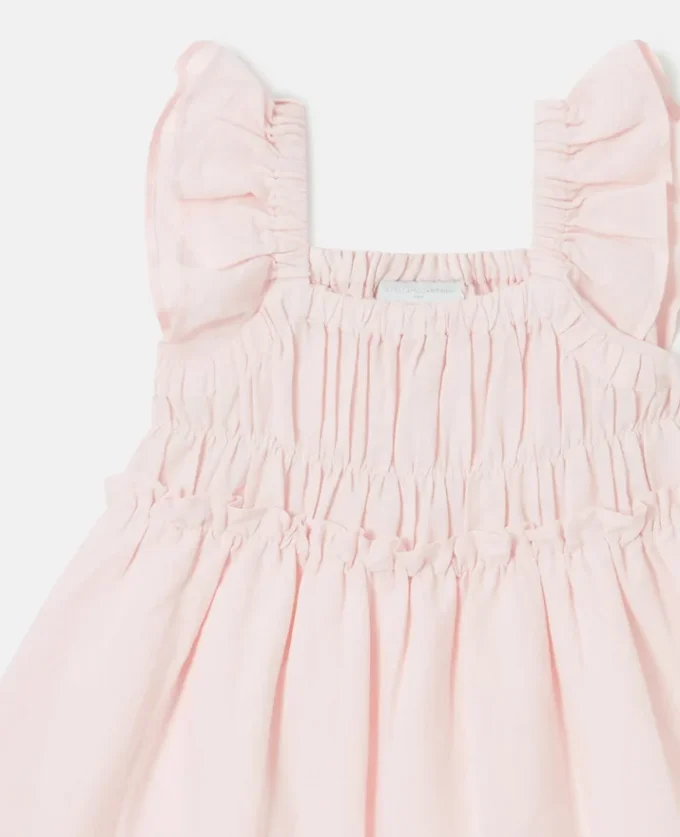 Floral Embroidered Linen-Blend Dress Floral Embroidered Linen-Blend Dress