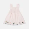 Floral Embroidered Linen-Blend Dress Floral Embroidered Linen-Blend Dress