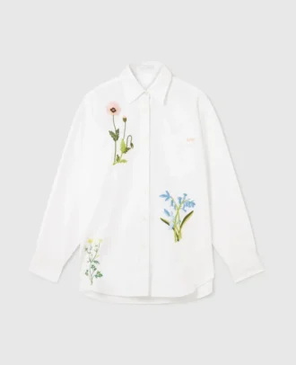 Floral Embroidered Shirt