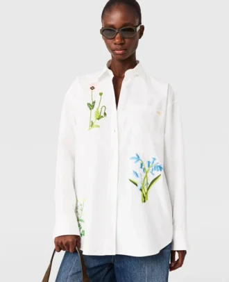 Floral Embroidered Shirt