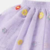 Floral-Embroidered Tulle Skirt Floral-Embroidered Tulle Skirt