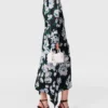 Floral Long-Sleeve Mesh Midi Dress Floral Long-Sleeve Mesh Midi Dress