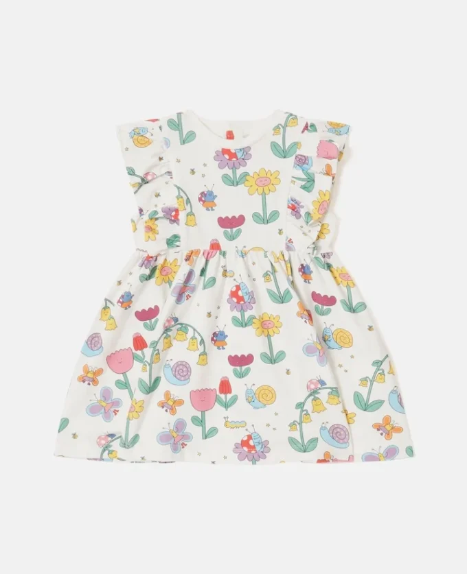 Floral Print Cap-Sleeve Dress Floral Print Cap-Sleeve Dress