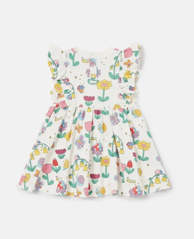 Floral Print Cap-Sleeve Dress Floral Print Cap-Sleeve Dress