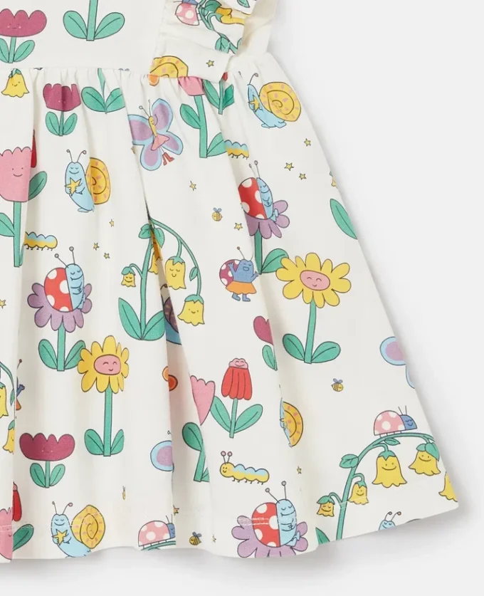 Floral Print Cap-Sleeve Dress Floral Print Cap-Sleeve Dress