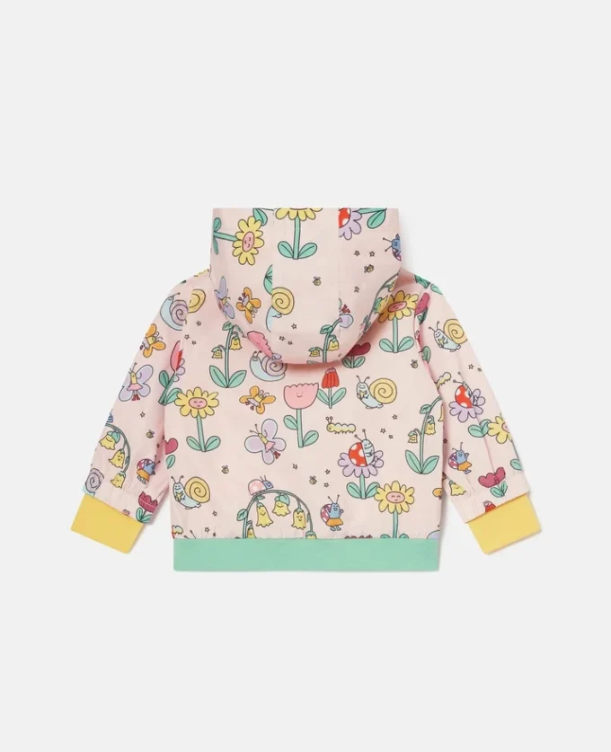 Floral Print Hooded Raincoat Floral Print Hooded Raincoat