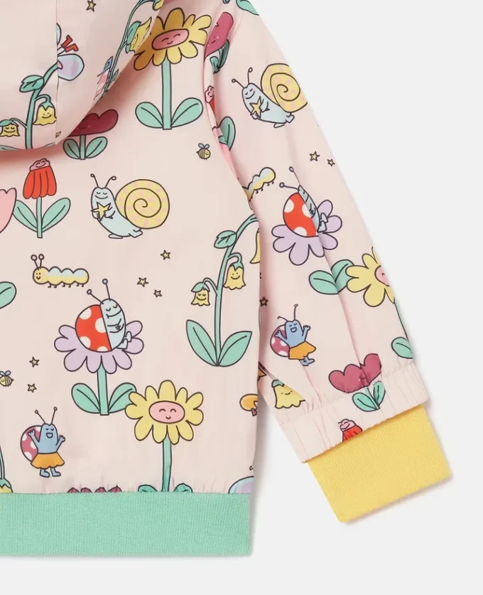 Floral Print Hooded Raincoat Floral Print Hooded Raincoat