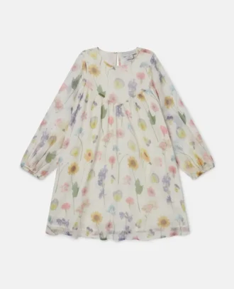 Floral Print Long-Sleeve Dress