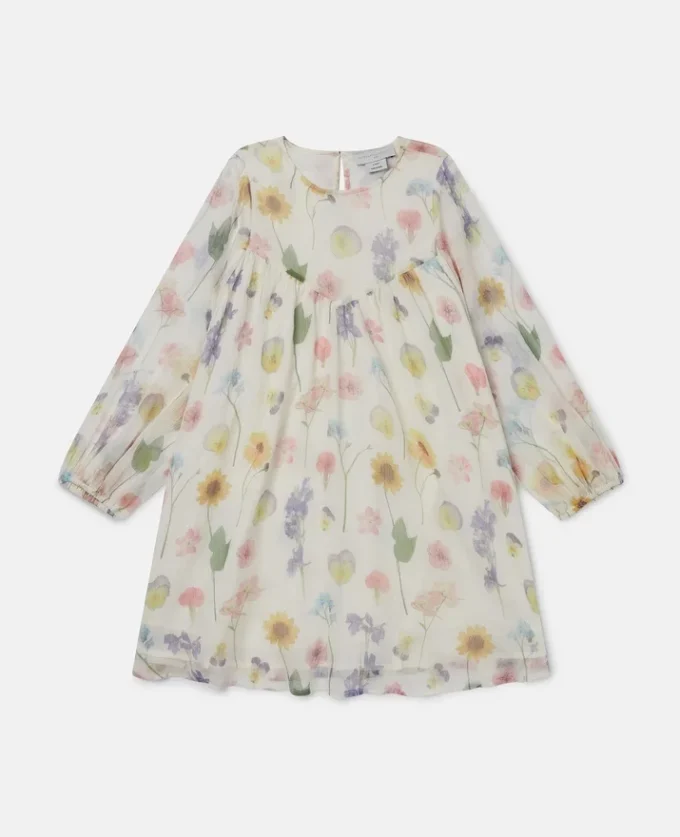 Floral Print Long-Sleeve Dress Floral Print Long-Sleeve Dress