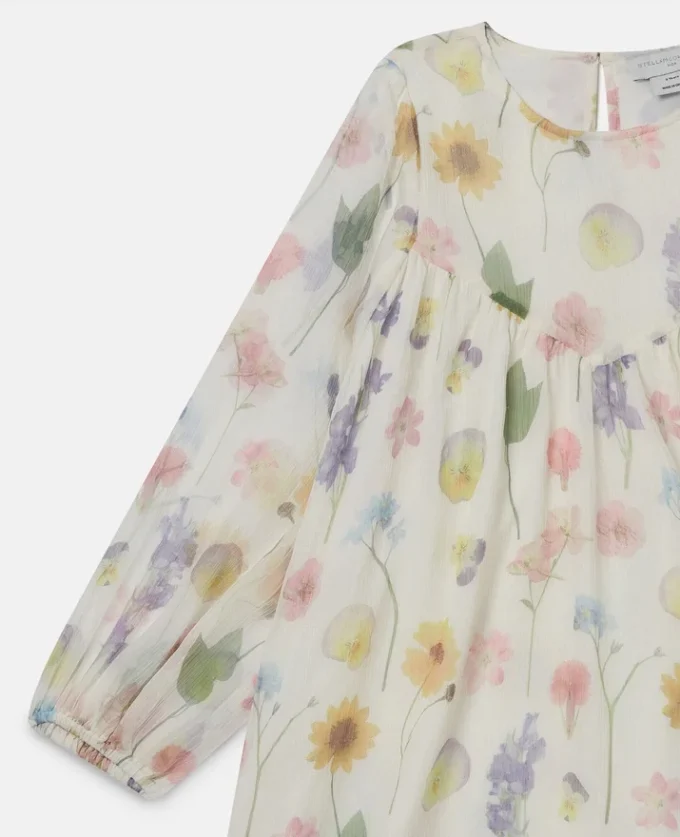 Floral Print Long-Sleeve Dress Floral Print Long-Sleeve Dress