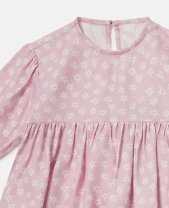 Floral Print Long-Sleeve Dress