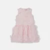 Flower Appliqué Sleeveless Dress Flower Appliqué Sleeveless Dress