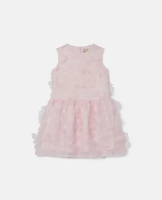 Flower Appliqué Sleeveless Dress