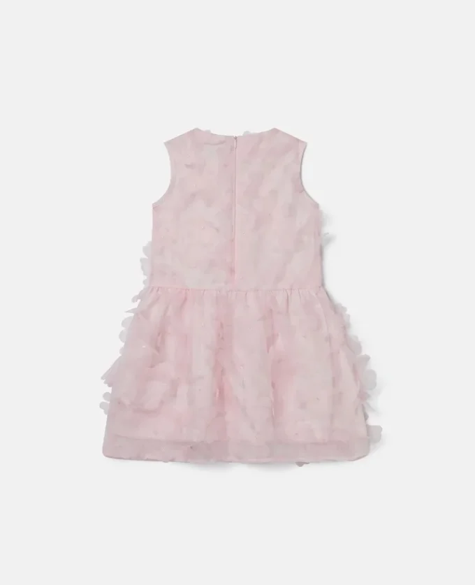 Flower Appliqué Sleeveless Dress Flower Appliqué Sleeveless Dress