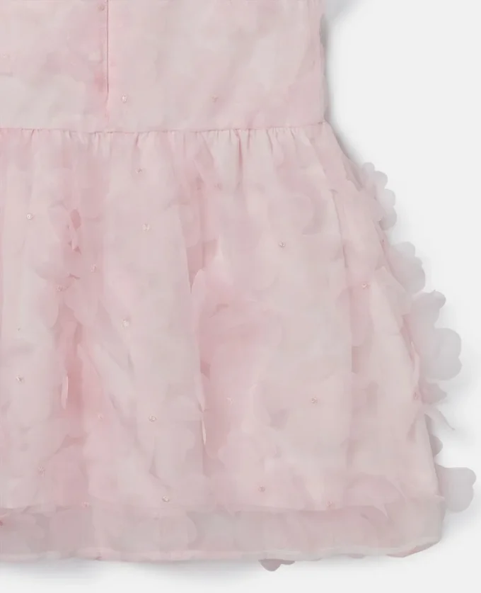 Flower Appliqué Sleeveless Dress Flower Appliqué Sleeveless Dress