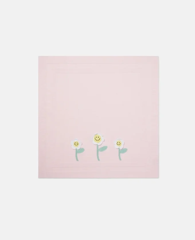 Flower Embroidered Blanket Flower Embroidered Blanket