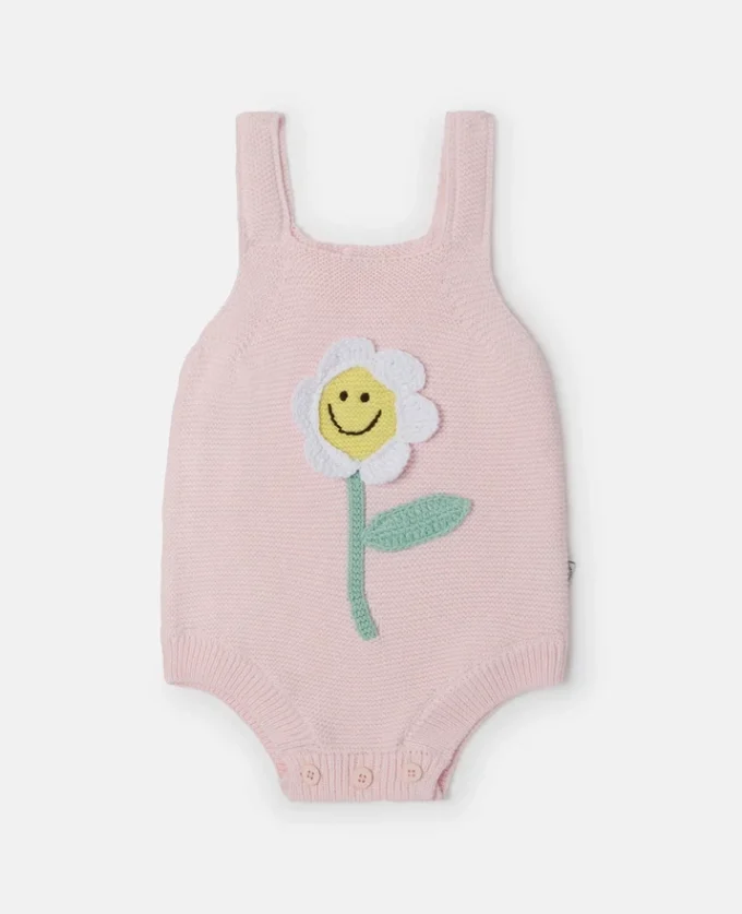 Flower Embroidered Romper Flower Embroidered Romper