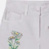 Flower Embroidered Shorts Flower Embroidered Shorts