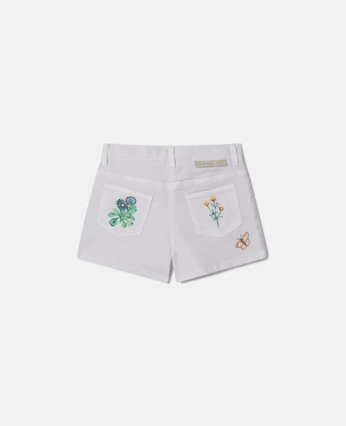 Flower Embroidered Shorts Flower Embroidered Shorts