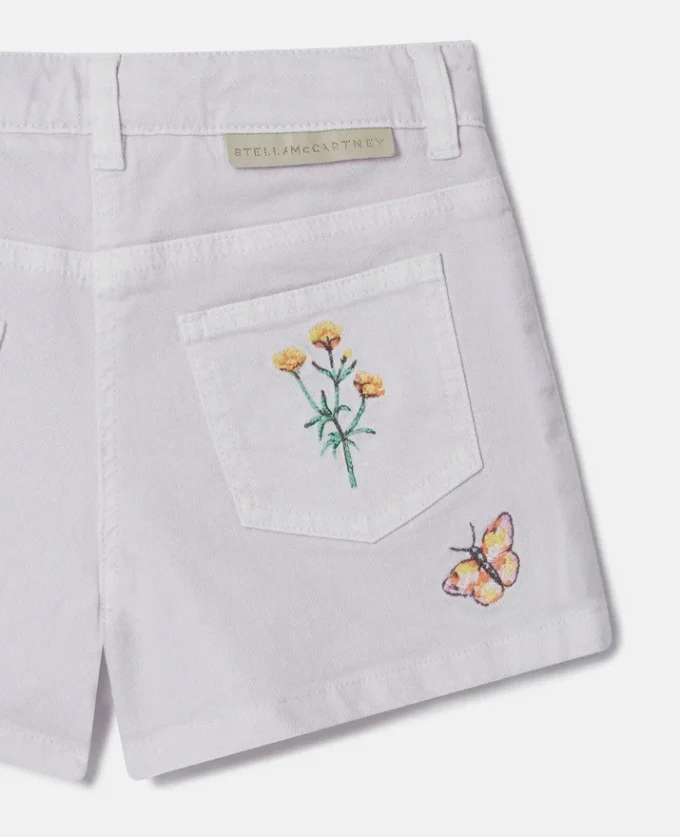Flower Embroidered Shorts Flower Embroidered Shorts