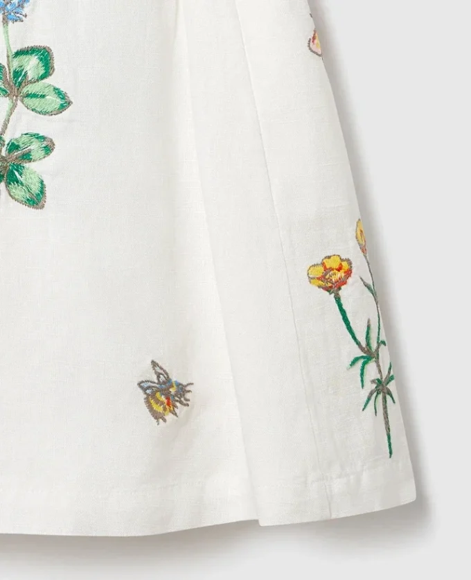 Flower Embroidered Skirt Flower Embroidered Skirt