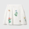 Flower Embroidered Skirt Flower Embroidered Skirt