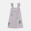 Flower Embroidered Sleeveless Dress Flower Embroidered Sleeveless Dress