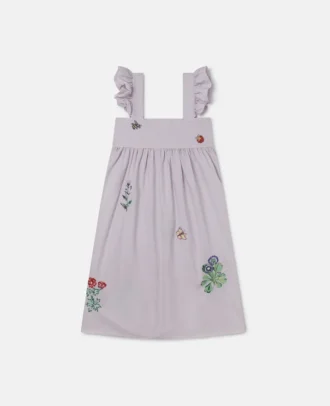 Flower Embroidered Sleeveless Dress