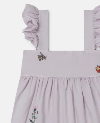 Flower Embroidered Sleeveless Dress