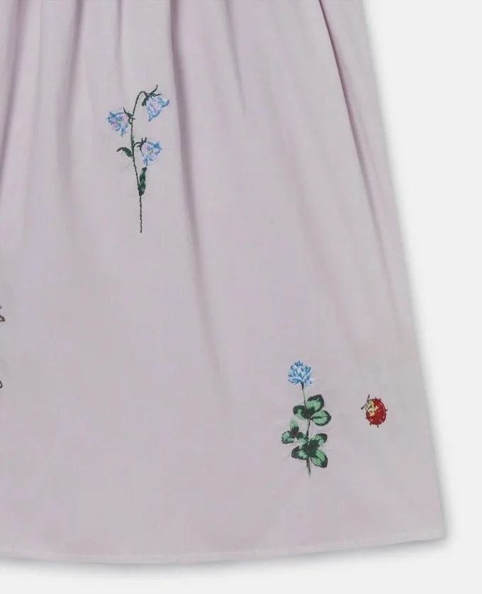 Flower Embroidered Sleeveless Dress Flower Embroidered Sleeveless Dress