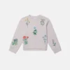 Flower Embroidered Sweatshirt Flower Embroidered Sweatshirt