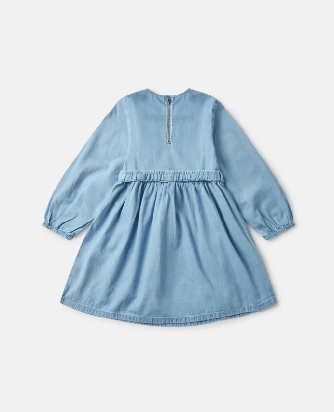 Flower Graphic Buckle Long-Sleeve Dress Flower Graphic Buckle Long-Sleeve Dress