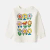 Flower Graphic Crewneck Sweatshirt Flower Graphic Crewneck Sweatshirt