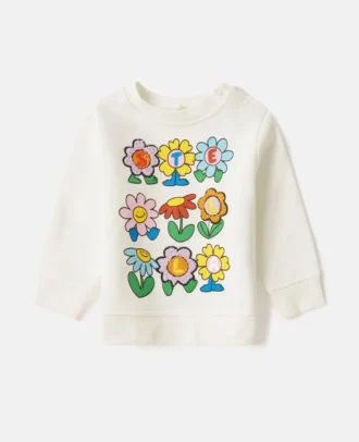 Flower Graphic Crewneck Sweatshirt