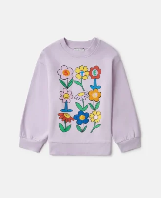 Flower Graphic Crewneck Sweatshirt