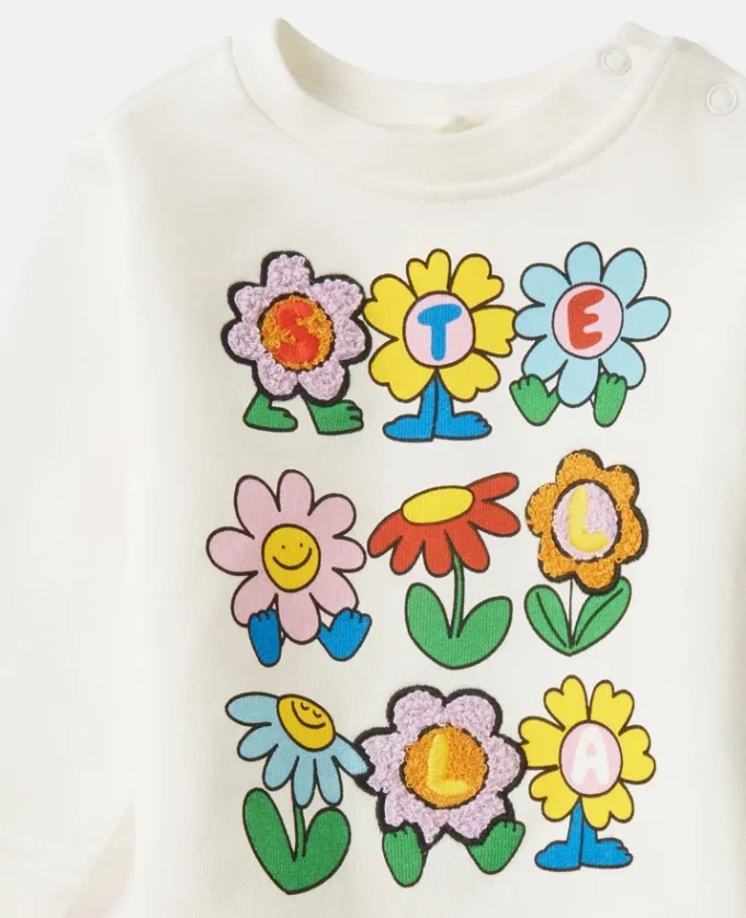 Flower Graphic Crewneck Sweatshirt Flower Graphic Crewneck Sweatshirt