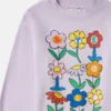 Flower Graphic Crewneck Sweatshirt Flower Graphic Crewneck Sweatshirt