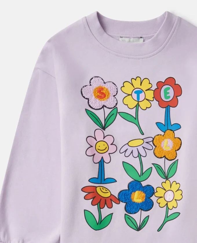 Flower Graphic Crewneck Sweatshirt Flower Graphic Crewneck Sweatshirt