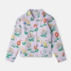 Flower Print Collared Jacket Flower Print Collared Jacket