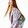 Flower Print Collared Jacket Flower Print Collared Jacket